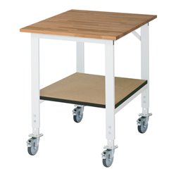 Rau Fahrbarer Arbeitstisch (HV) Tom KM-01, B750xT1000xH910-1230mm, B-Platte-25mm