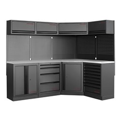 Kraftwerk Mobilio 4er Kombi, Unterschranke, Eckschrank, Oberschrank, 3964NIX