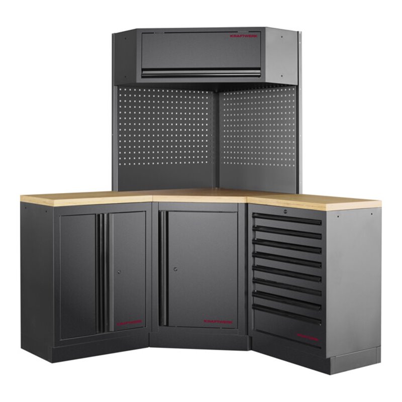 Kraftwerk Mobilio 3er Kombi Eckelement Buche