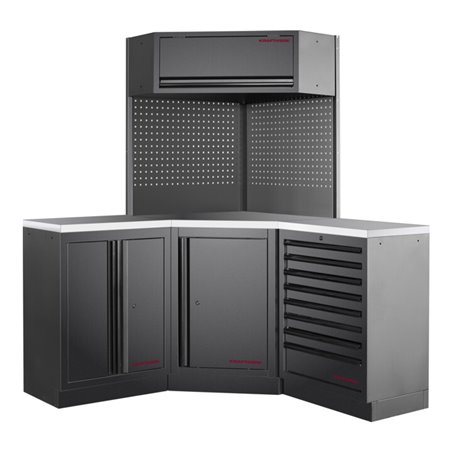 Kraftwerk Mobilio 3er Eckelement, Edelstahl