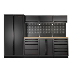 Kraftwerk MOBILIO-EX 4er Komplett-Kombi mit Lochwand, Buche