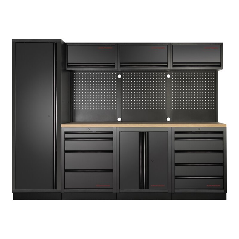 Kraftwerk MOBILIO-EX 4er Komplett-Kombi mit Lochwand, Buche