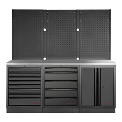 Kraftwerk Mobilo 3er Kombi Lochwand Edelstahl