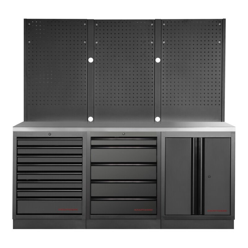 Kraftwerk Mobilo 3er Kombi Lochwand Edelstahl