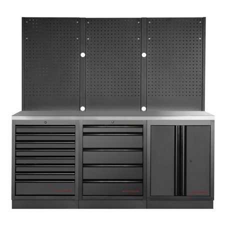 Kraftwerk Mobilo 3er Kombi Lochwand Edelstahl