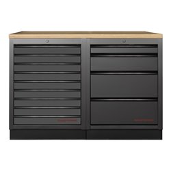 Kraftwerk Mobilio 2er Kombi, Buche Multiplex, 4 & 9 Schubladen