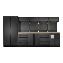 Kraftwerk 5-Element-Schrankw. mit Vierkantlochwand, 3964H