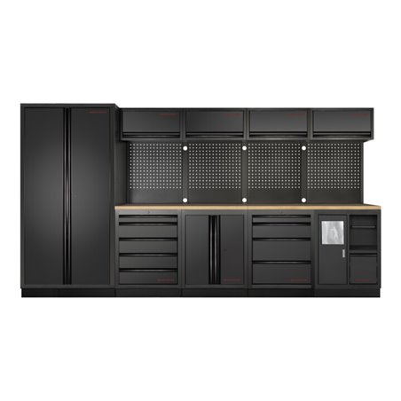 Kraftwerk 5-Element-Schrankw. mit Vierkantlochwand, 3964H