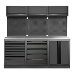 Kraftwerk Mobilio 3er Kombi Oberschrank Edelstahl