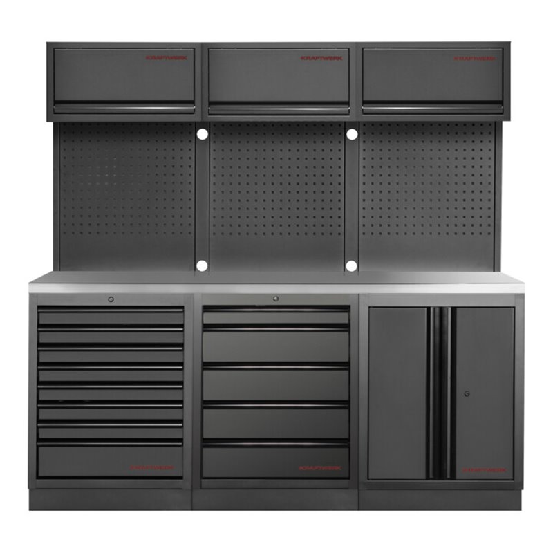 Kraftwerk Mobilio 3er Kombi Oberschrank Edelstahl