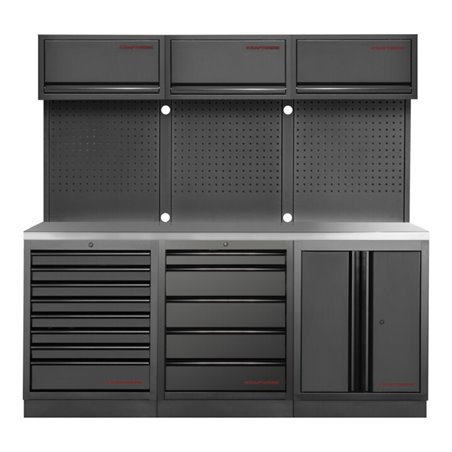 Kraftwerk Mobilio 3er Kombi Oberschrank Edelstahl