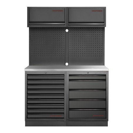 Kraftwerk Mobilio 2er Kombi, 5 & 9 Schubladen, Oberschrank, 3964K-95K2IX