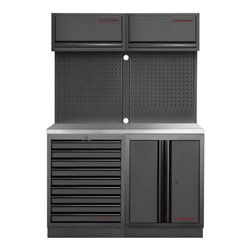 Kraftwerk Mobilio 2er Kombi Oberschrank, Edelstahl