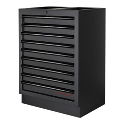 Kraftwerk Mobilio 2er Kombi Oberschrank, Edelstahl