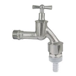 GEKA Wasserhahn 3/4'-AG G3/4MS Cr matt m.Rohrbelüfter