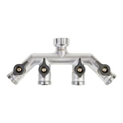 GEKA Vierwegeventil IG G 3/4' 4 x AG G 3/4' MS Cr Karte