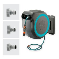 Gardena Wand-Schlauchbox türkis RollUp XL 35 m Multibrause 18313