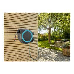 Gardena Wand-Schlauchbox türkis RollUp XL 35 m Multibrause 18313