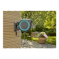 Gardena Wand-Schlauchbox türkis RollUp XL 35 m Multibrause 18313