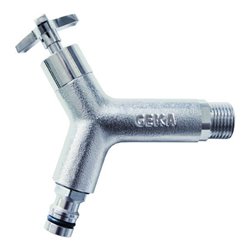 GEKA plus-Design- Wasserhahn AG G 1/2' MS Cr m. Stecker Karte