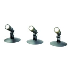 REV LED Außen- und Unterwasserbeleuchtung Aqua Spot Set 3x1W