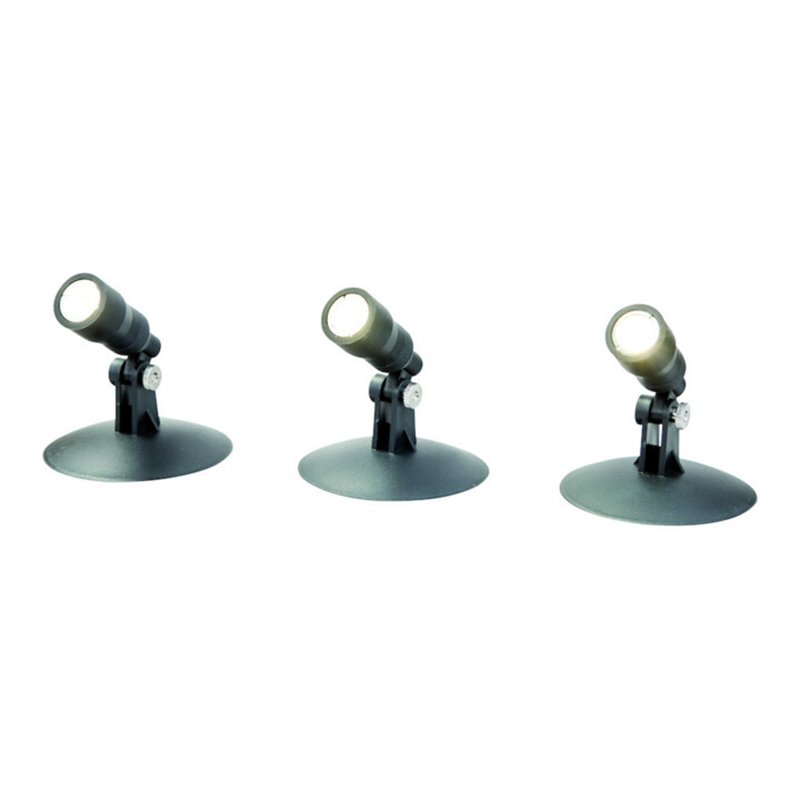 REV LED Außen- und Unterwasserbeleuchtung Aqua Spot Set 3x1W
