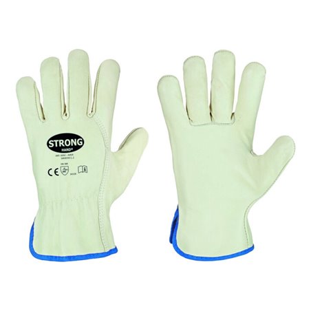 stronghand Fahrerhandschuh Driver, Rind nappa, Gr.10, grün/beige