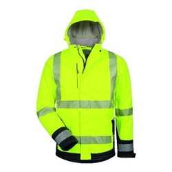 Elysee Warnjacke Lukas,Softshell Gr. S, orange/schwarz