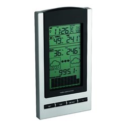 TFA Dostmann Funk-Wetterstation GAIA inkl. Sender, silb./schw.