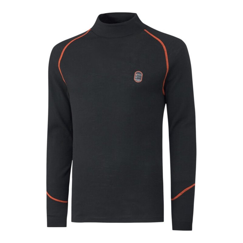 Rollkragenshirt Fakse, schwarz, Gr. XL