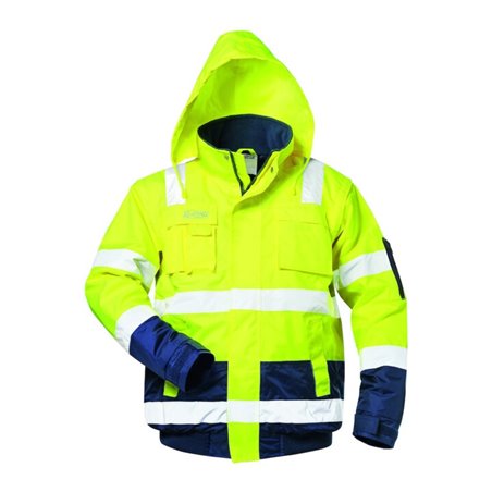 SAFESTYLE Warnpilotenjacke Axel,Gr.XL,gelb/blau