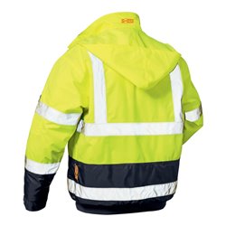 SAFESTYLE Warnpilotenjacke Axel,Gr.2XL,gelb/blau