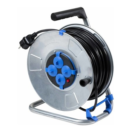 as-Schwabe Metall-Kabeltrommel 50m, IP20, H05RR-F3G1,5