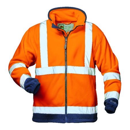 Elysee Warn-Fleecejacke Valentin Gr. L, gelb-marine