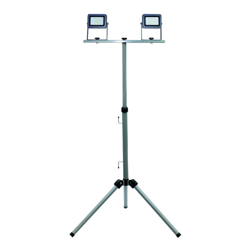 REV LED-Arbeitsleuchte Flare 2x15W Stativ silber-anthrazit