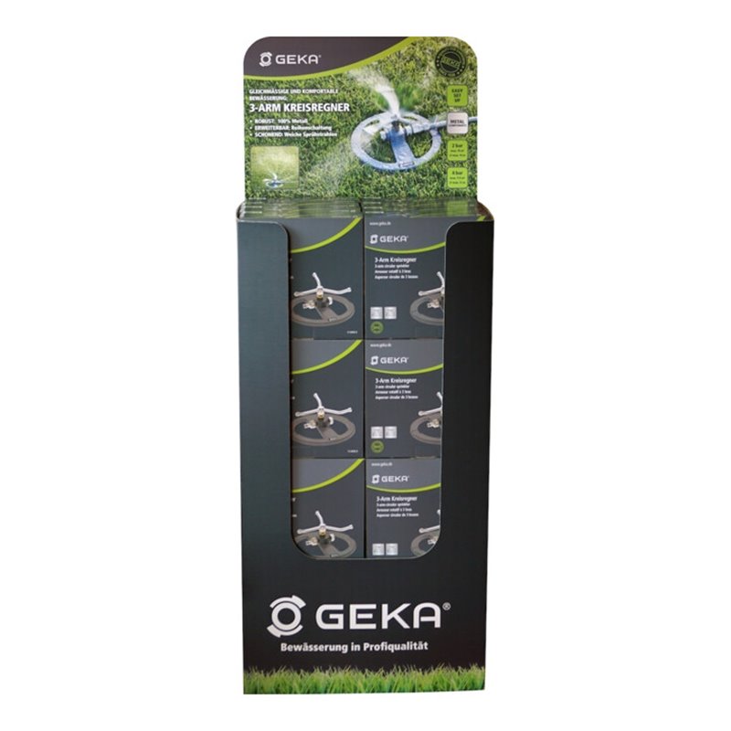 GEKA 3-Arm Kreisregner im Verkaufsdisplay 24 x 17.0005.9