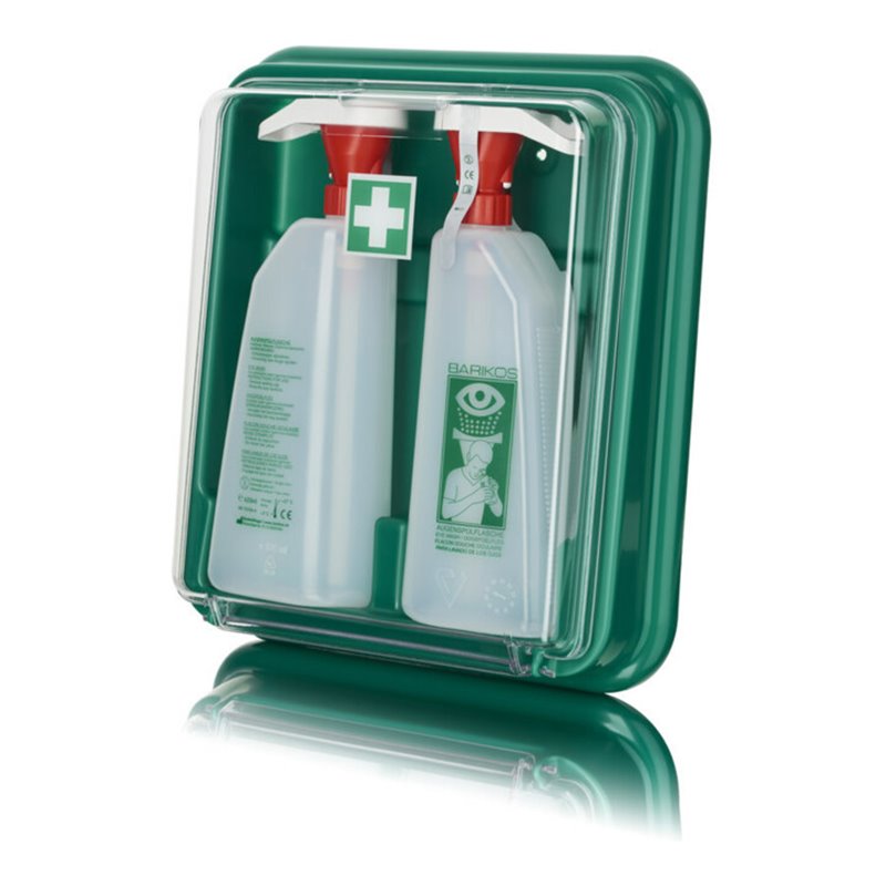 BARIKOS Augenspülflasche Set2, Wandbehälter, 2 Flaschen: 620ml
