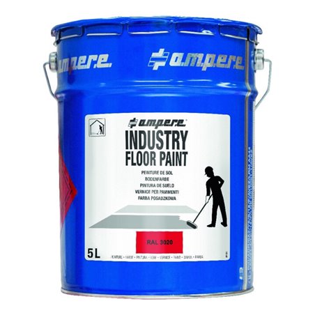 A.M.P.E.R.E. Bodenmarkierungsfarbe Traffic Industry Floor Paint 5L rot
