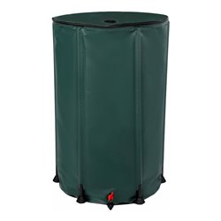 floraworld Faltbare Regentonne 250 L, 60 x 90 cm, grün -