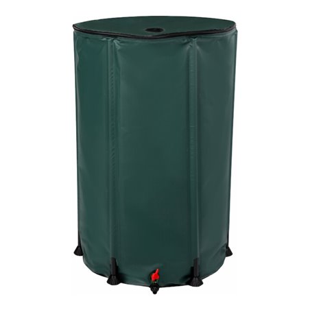 floraworld Faltbare Regentonne 250 L, 60 x 90 cm, grün -