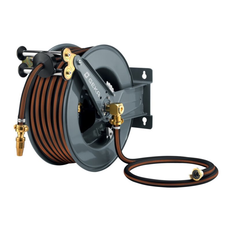 GEKA Schlauchaufroller plus ,PA30GSK, inkl 25m-EPDM-Schlauch EURO TRIX 3/4