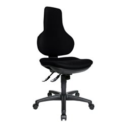 Bürodrehstuhl Ergo Point Bezug schwarz