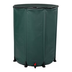 floraworld Faltbare Regentonne 500 L, 80 x 98 cm, grün -