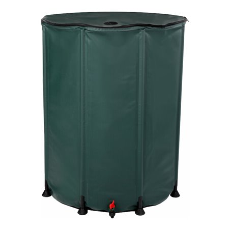 floraworld Faltbare Regentonne 500 L, 80 x 98 cm, grün -