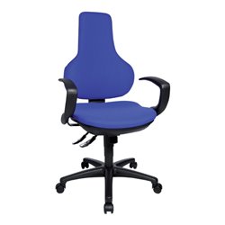 Bürodrehstuhl Ergo Point Bezug blau