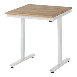 RAU Arbeitstisch adlatus 150 elektrisch höhenverstellbar Buche-Massiv-Platte elektrisch höhenverstellbar