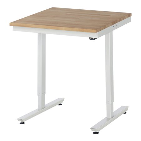 RAU Arbeitstisch adlatus 150 elektrisch höhenverstellbar Buche-Massiv-Platte elektrisch höhenverstellbar