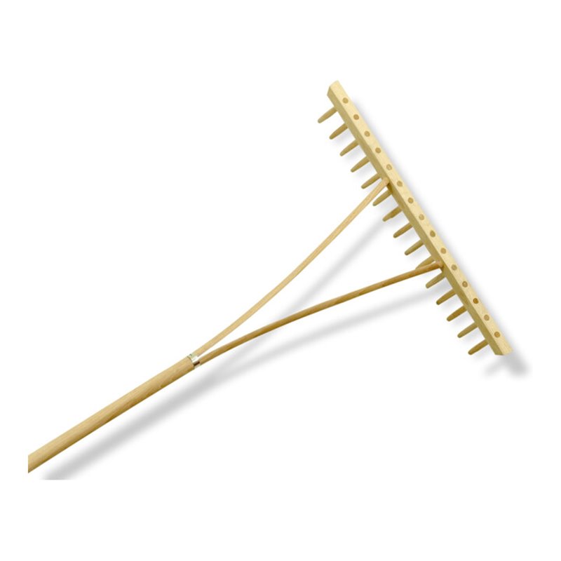 Löffert Stiele Holzrechen 15 Zinken einreihig