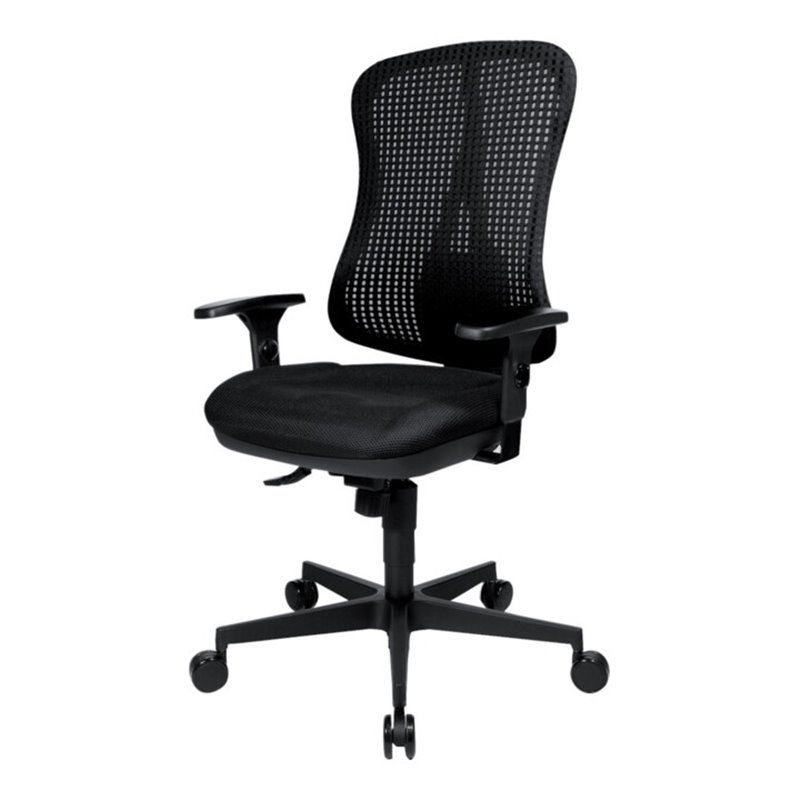 Drehstuhl Head Point SY schwarz/schwarz,Netz.