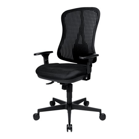 Drehstuhl Head Point SY schwarz/schwarz,Netz.